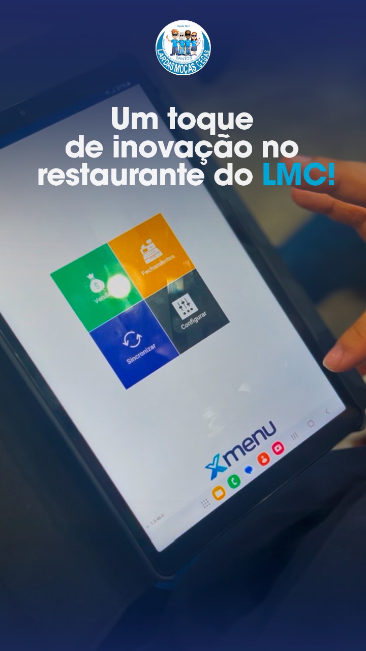 Restaurante do LMC com tablets para ajudar nos pedidos!