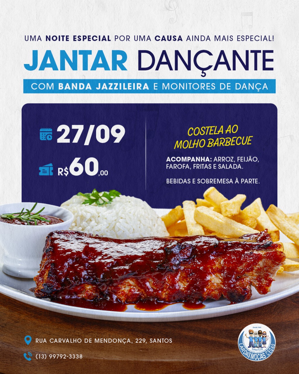 Venha curtir o Jantar Dançante!