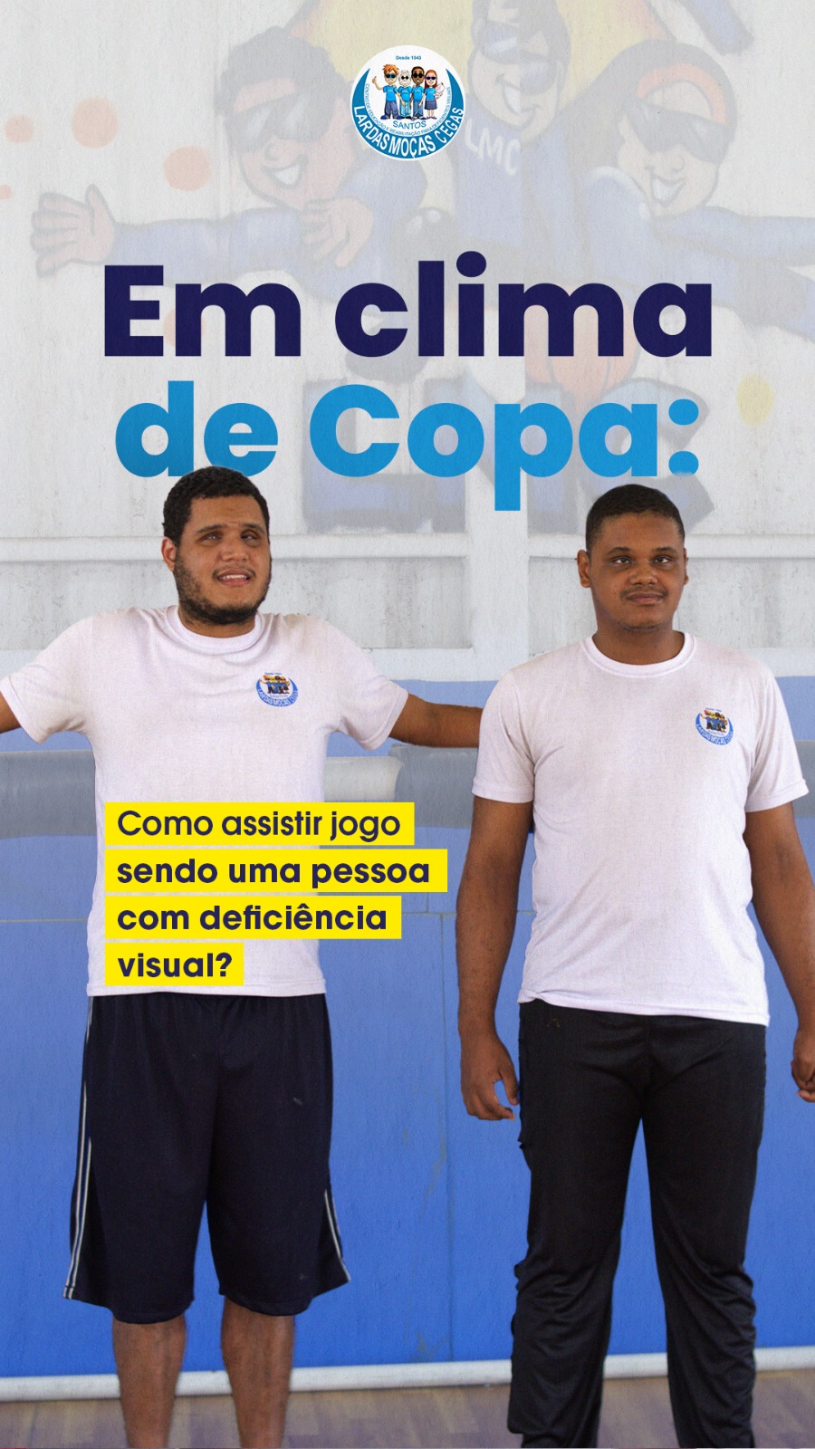 Como uma pessoa com deficiência visual assiste ao futebol?