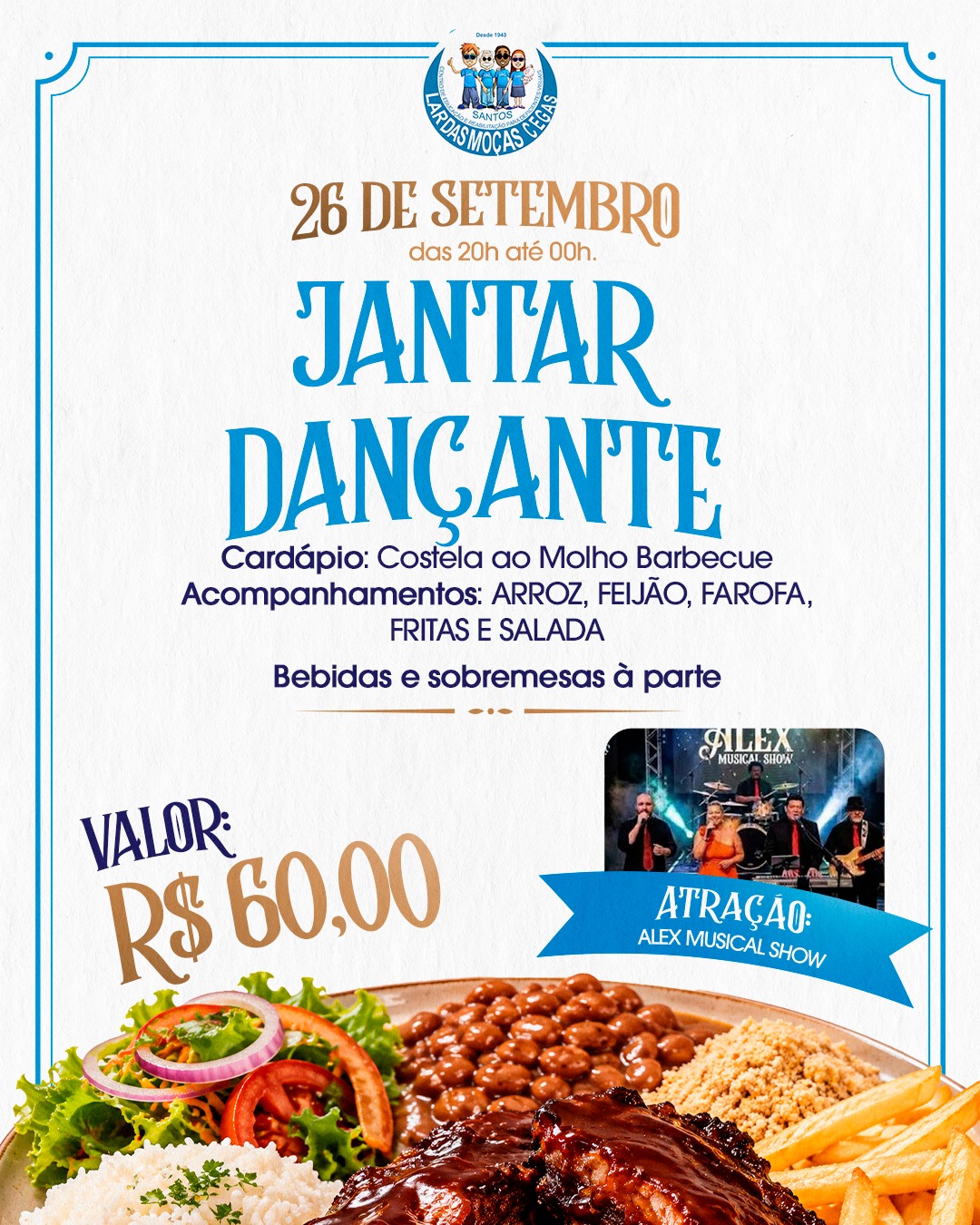 Venha para o Jantar Dançante!